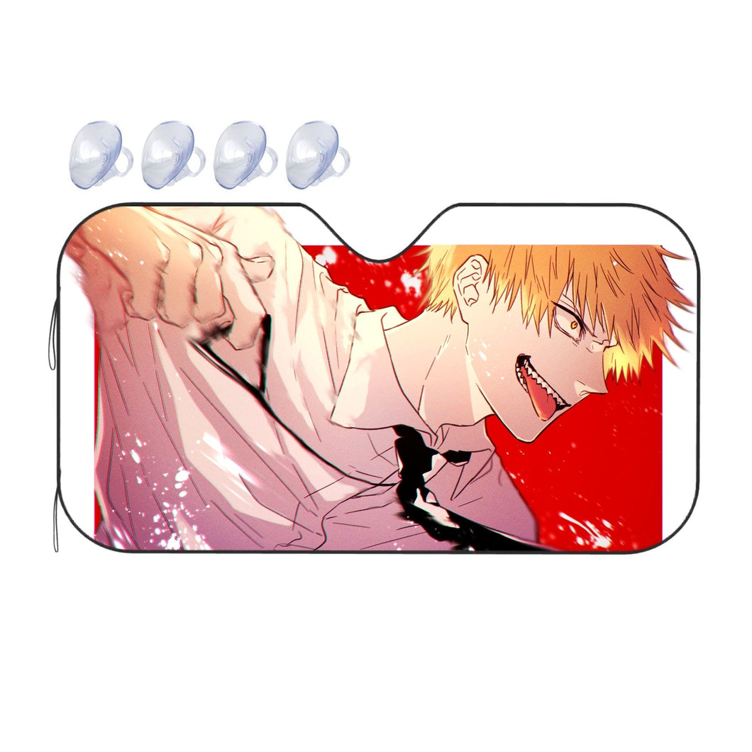 Anime Chainsaw Man  Car Sunshade