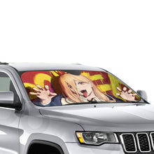 Load image into Gallery viewer, Anime Chainsaw Man  Car Sunshade
