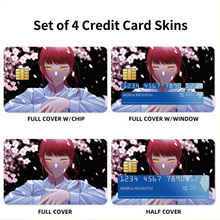 Load image into Gallery viewer, Anime Chainsaw Man  Credit Card Skins (4-in-1 Pack)
