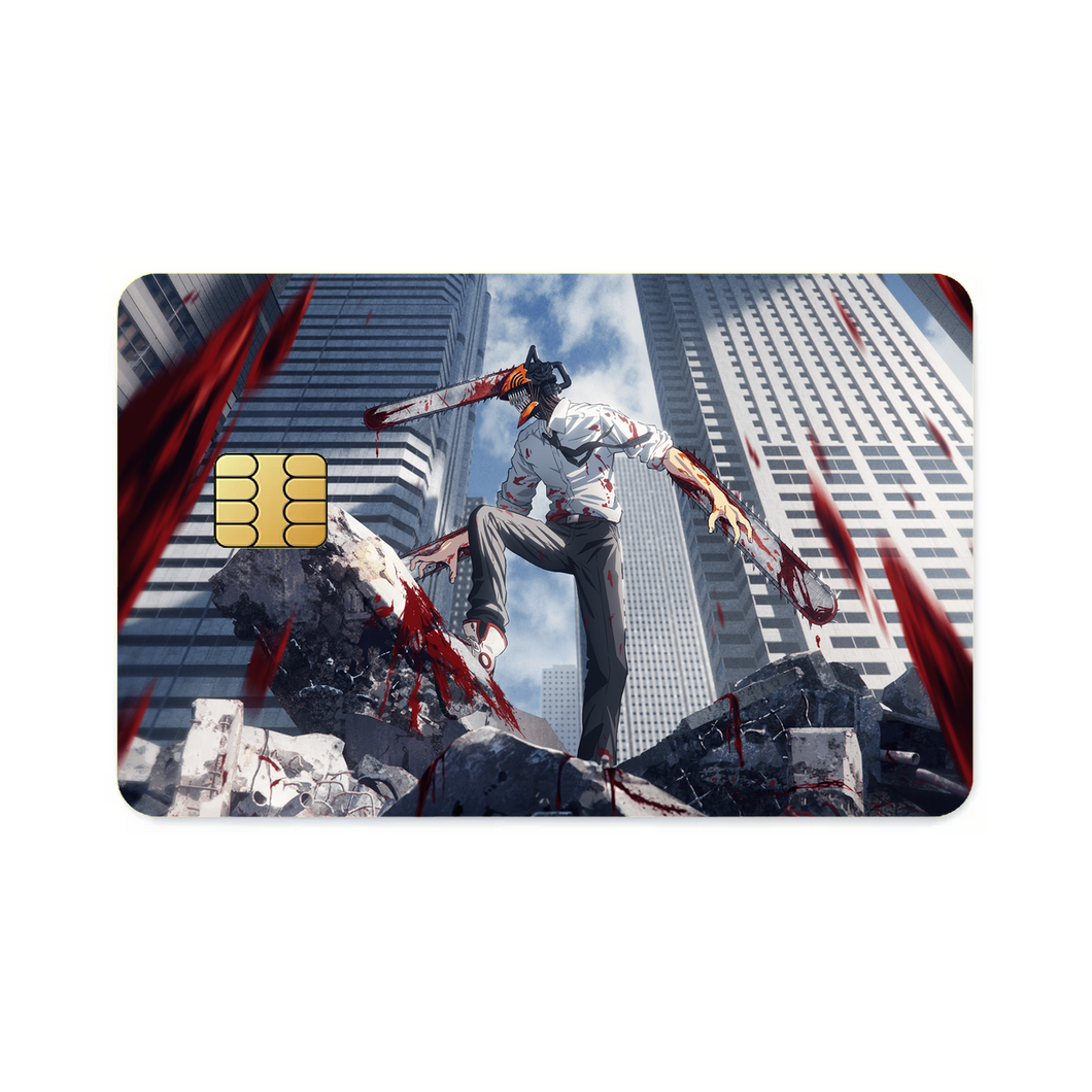 Anime Chainsaw Man Credit Card Skins (4-in-1 Pack)