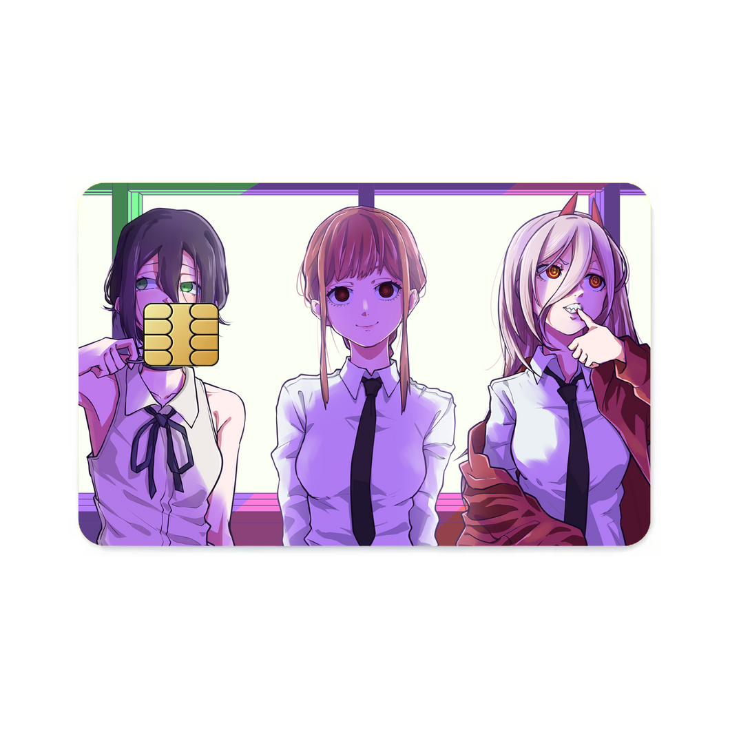 Anime Chainsaw Man  Credit Card Skins (4-in-1 Pack)