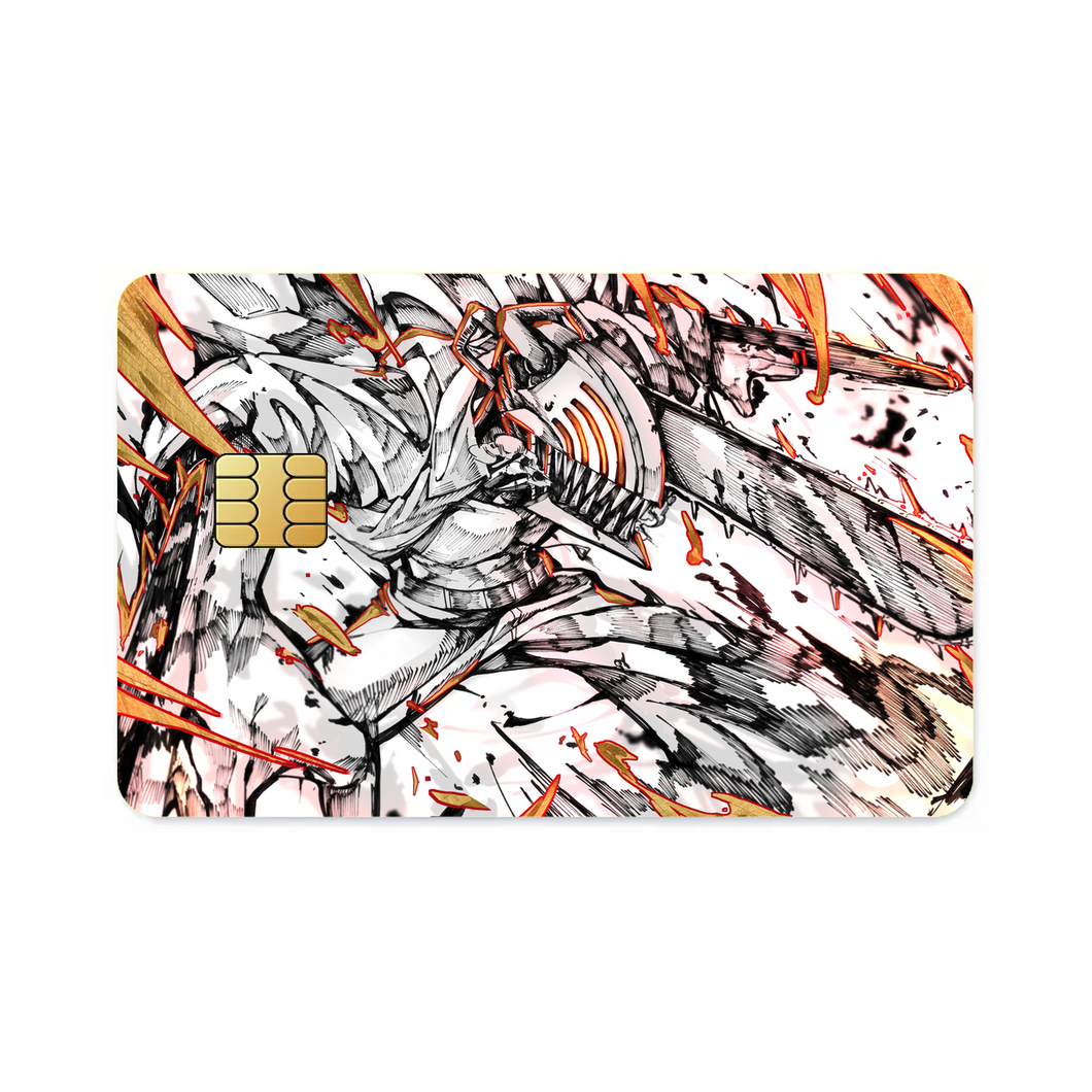 Anime Chainsaw Man  Credit Card Skins (4-in-1 Pack)