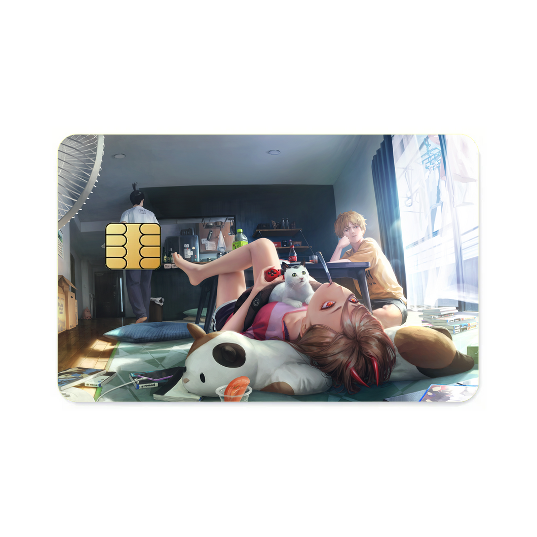 Anime Chainsaw Man  Credit Card Skins (4-in-1 Pack)