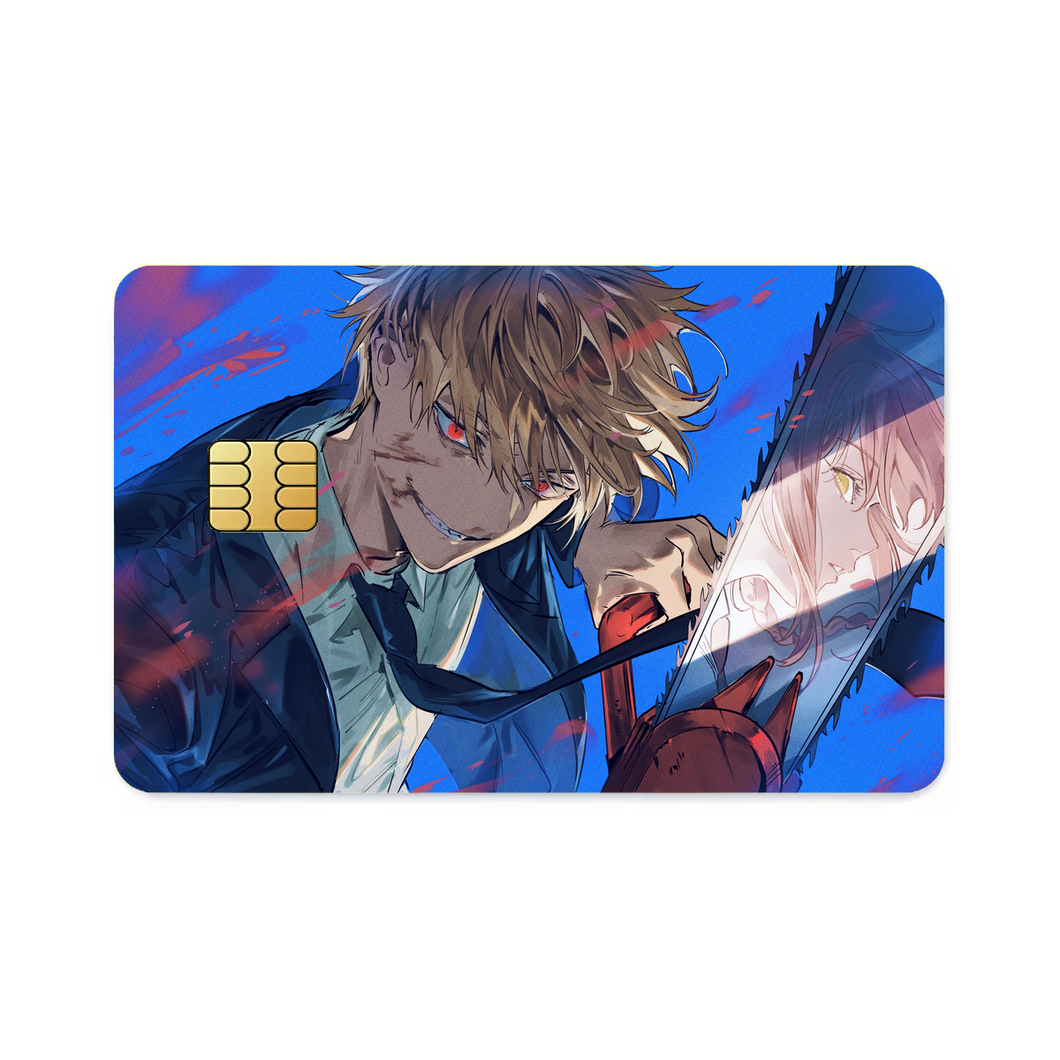 Anime Chainsaw Man  Credit Card Skins (4-in-1 Pack)