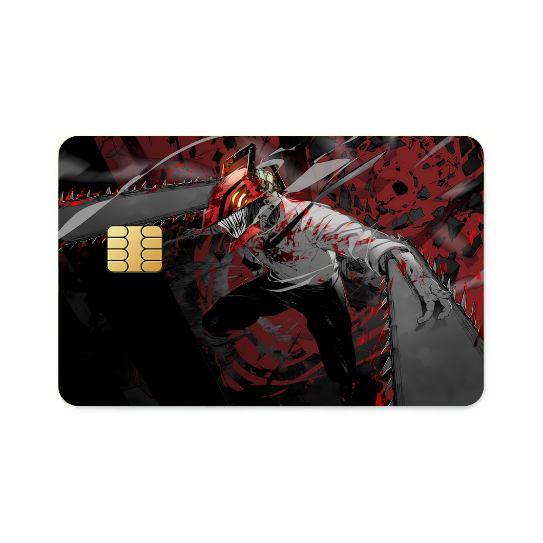 Anime Chainsaw Man  Credit Card Skins (4-in-1 Pack)