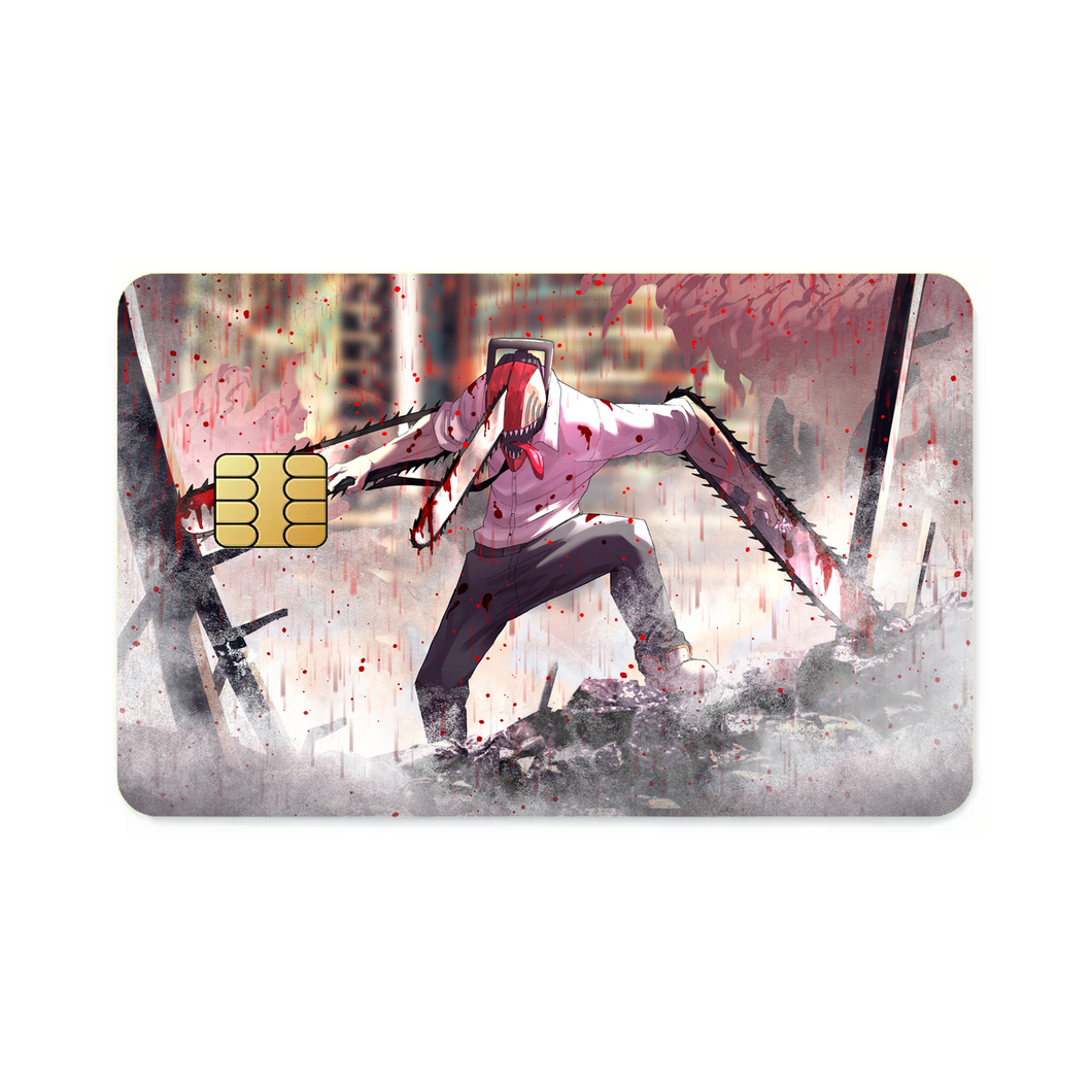 Anime Chainsaw Man  Credit Card Skins (4-in-1 Pack)