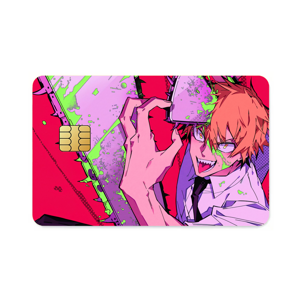Anime Chainsaw Man  Credit Card Skins (4-in-1 Pack)