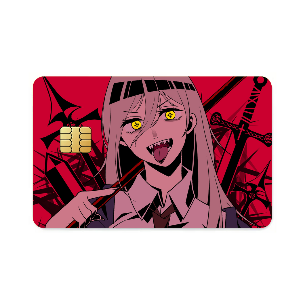 Anime Chainsaw Man  Credit Card Skins (4-in-1 Pack)
