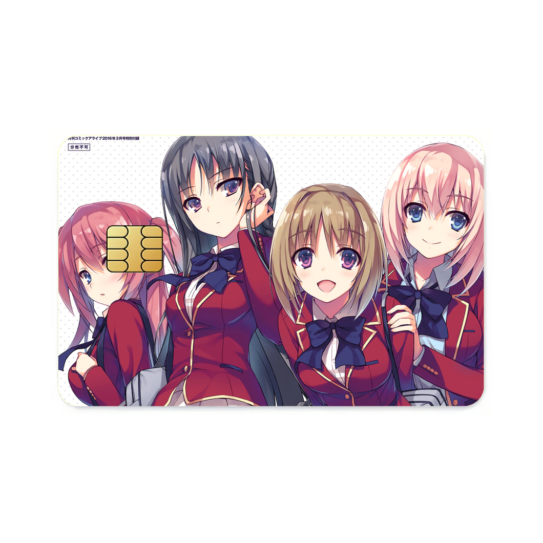 Anime Classroom of the Elite  Credit Card Skins (4-in-1 Pack)