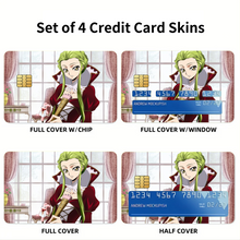 Load image into Gallery viewer, Anime Code Geass Credit Card Skins (4-in-1 Pack)
