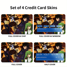 Load image into Gallery viewer, Anime Code Geass Credit Card Skins (4-in-1 Pack)
