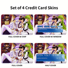 Load image into Gallery viewer, Anime Code Geass Credit Card Skins (4-in-1 Pack)
