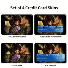 Load image into Gallery viewer, Anime Code Geass Credit Card Skins (4-in-1 Pack)

