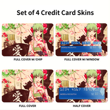 Load image into Gallery viewer, Anime Code Geassr Credit Card Skins (4-in-1 Pack)
