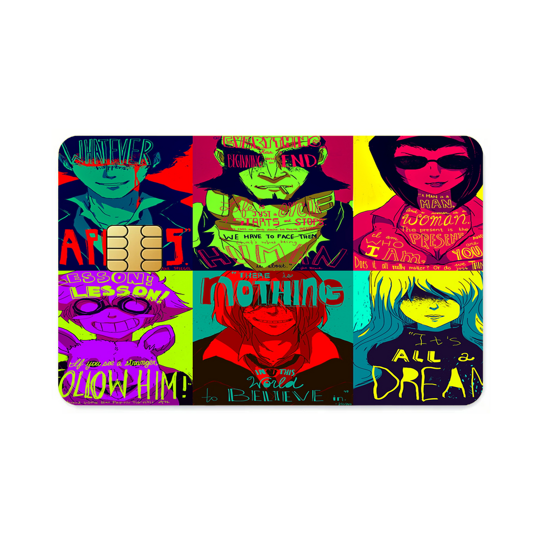 Anime Cowboy Bebop Credit Card Skins (4-in-1 Pack)