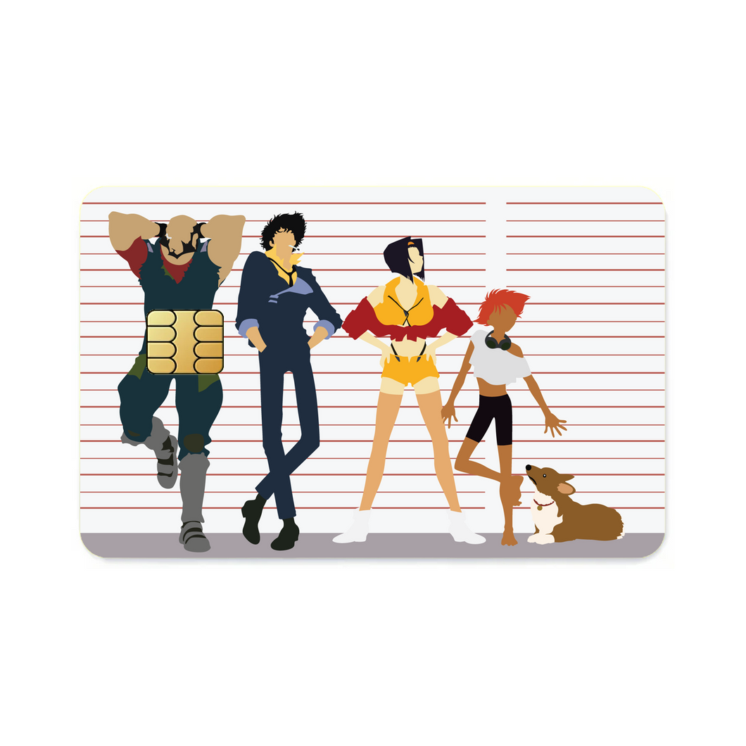 Anime Cowboy Bebop Credit Card Skins (4-in-1 Pack)