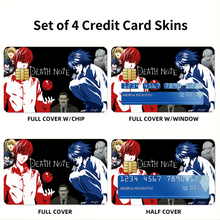 Load image into Gallery viewer, Anime Death Note  Credit Card Skins (4-in-1 Pack)

