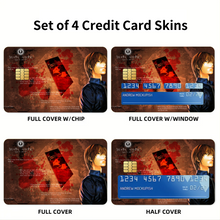 Load image into Gallery viewer, Anime Death Note Credit Card Skins (4-in-1 Pack)
