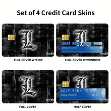 Load image into Gallery viewer, Anime Death Note Credit Card Skins (4-in-1 Pack)
