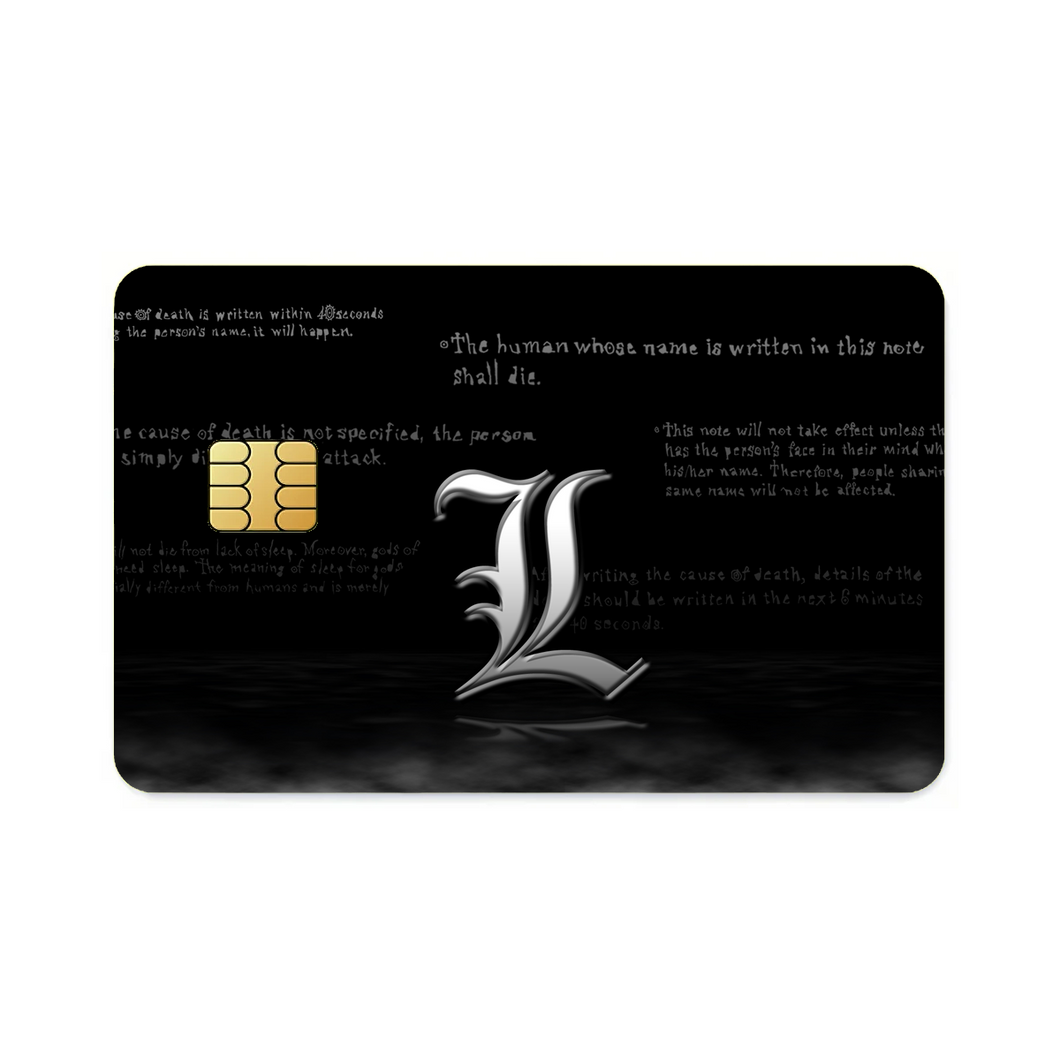 Anime Death Note Credit Card Skins (4-in-1 Pack)