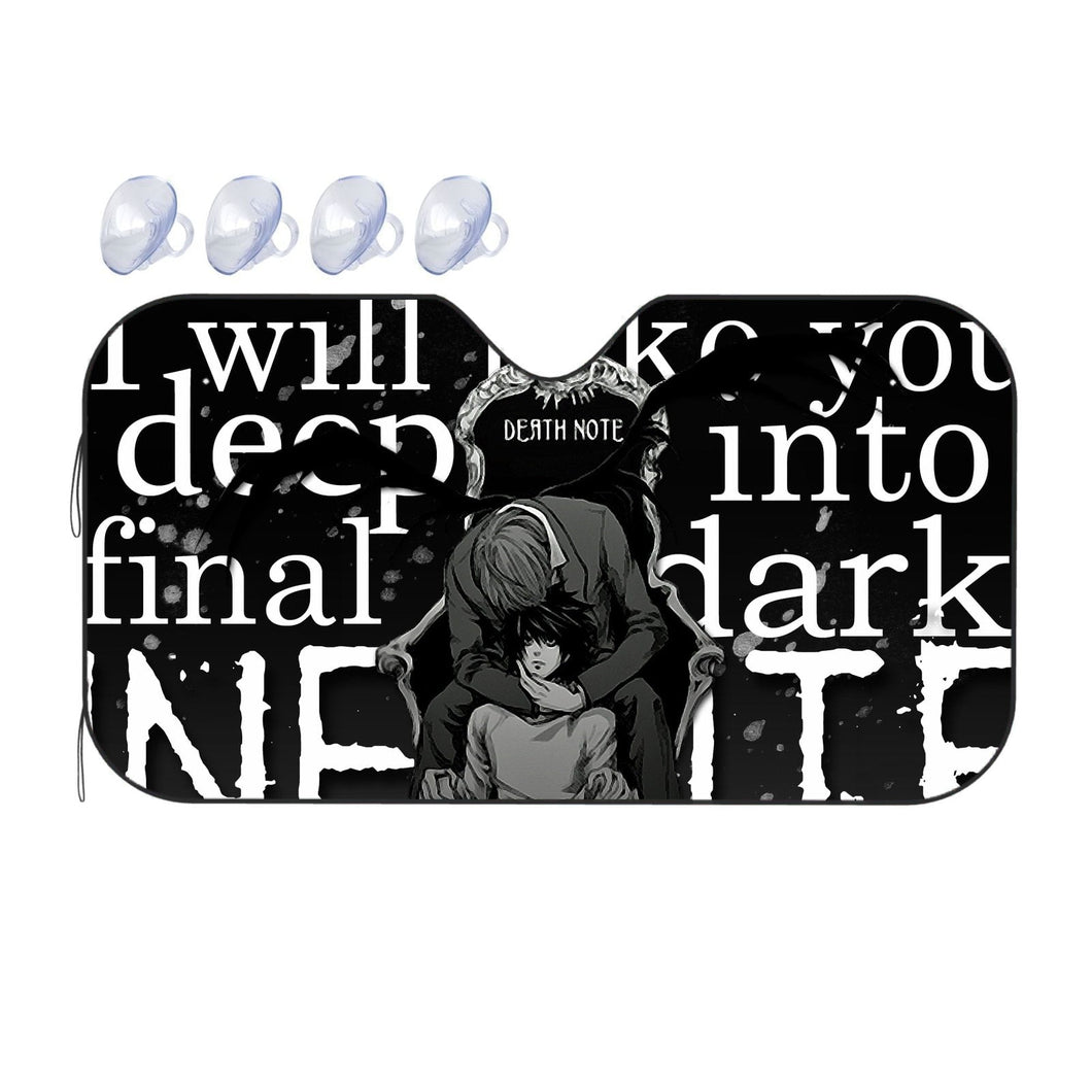 Anime Death Noter Car Sunshade