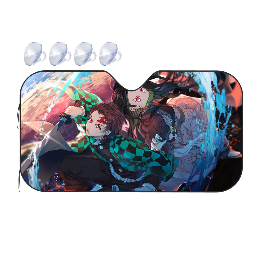 Anime Demon Slayer: Kimetsu no Yaiba  Car Sunshade
