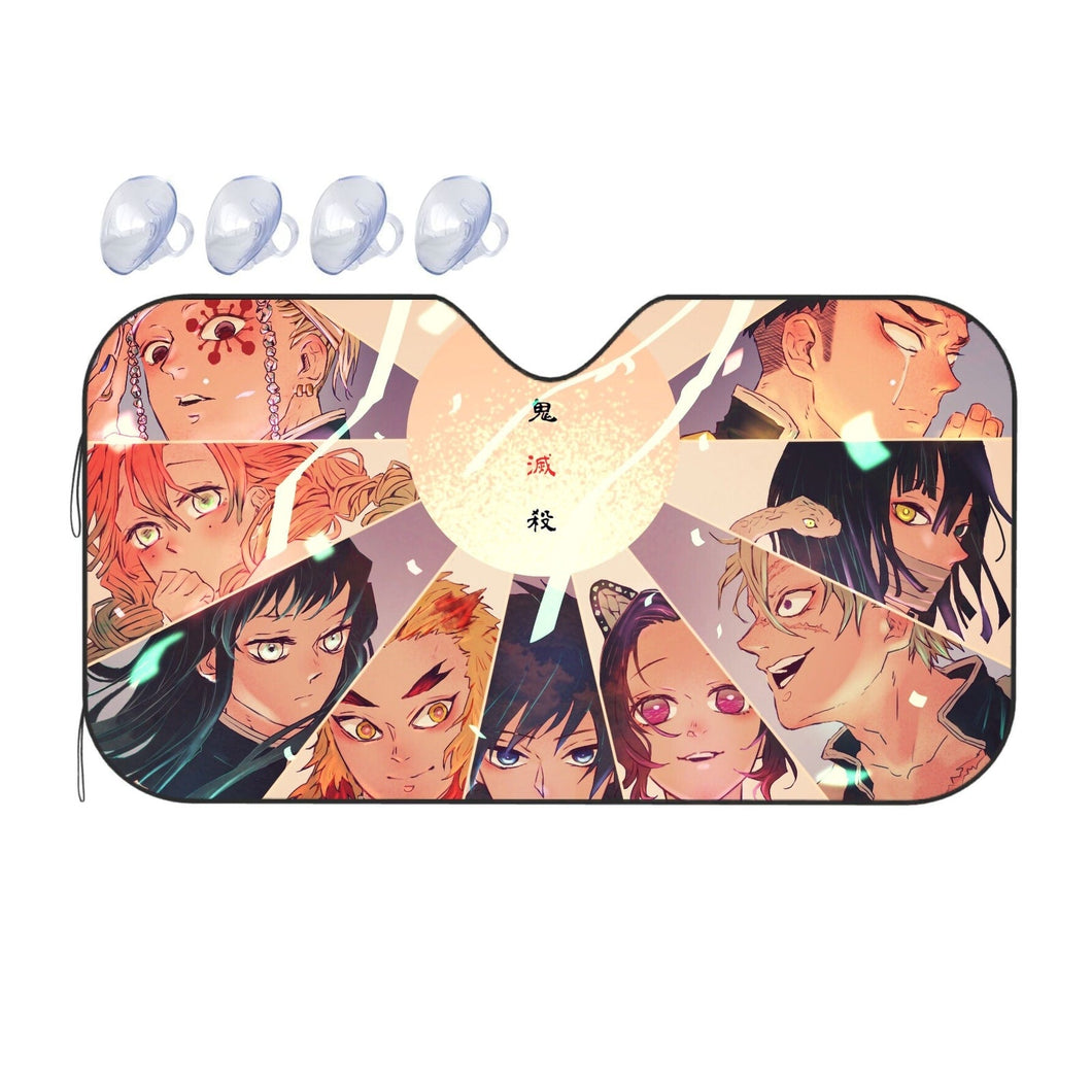 Anime Demon Slayer: Kimetsu no Yaiba  Car Sunshade