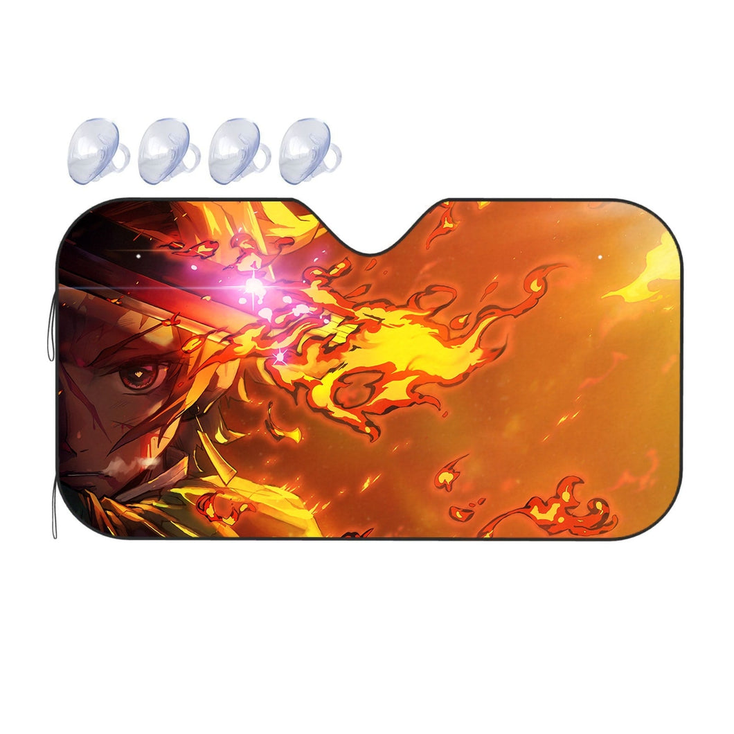 Anime Demon Slayer: Kimetsu no Yaiba  Car Sunshade