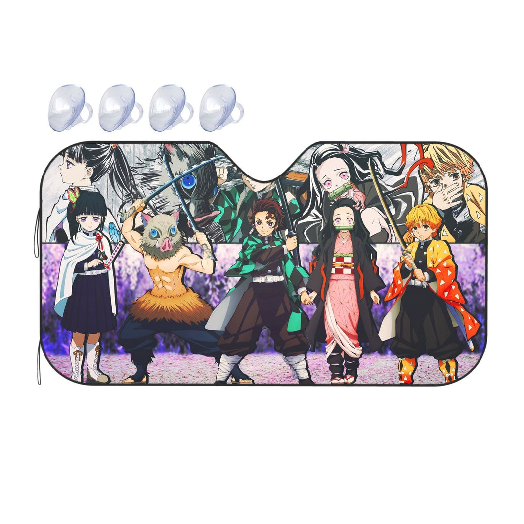 Anime Demon Slayer: Kimetsu no Yaiba  Car Sunshade