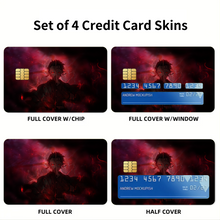 Load image into Gallery viewer, Anime Demon Slayer: Kimetsu no Yaiba  Credit Card Skins (4-in-1 Pack)

