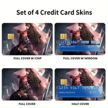 Load image into Gallery viewer, Anime Demon Slayer: Kimetsu no Yaiba  Credit Card Skins (4-in-1 Pack)
