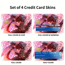 Load image into Gallery viewer, Anime Demon Slayer: Kimetsu no Yaiba  Credit Card Skins (4-in-1 Pack)
