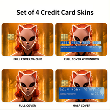 Load image into Gallery viewer, Anime Demon Slayer: Kimetsu no Yaiba Credit Card Skins (4-in-1 Pack)
