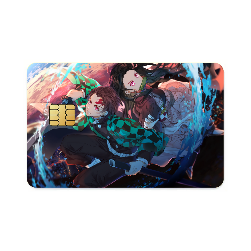 Anime Demon Slayer: Kimetsu no Yaiba  Credit Card Skins (4-in-1 Pack)