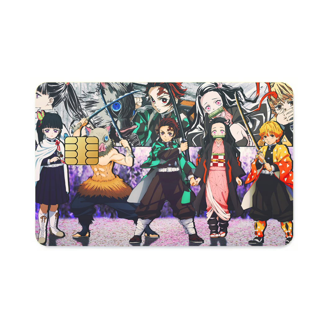 Anime Demon Slayer: Kimetsu no Yaiba  Credit Card Skins (4-in-1 Pack)