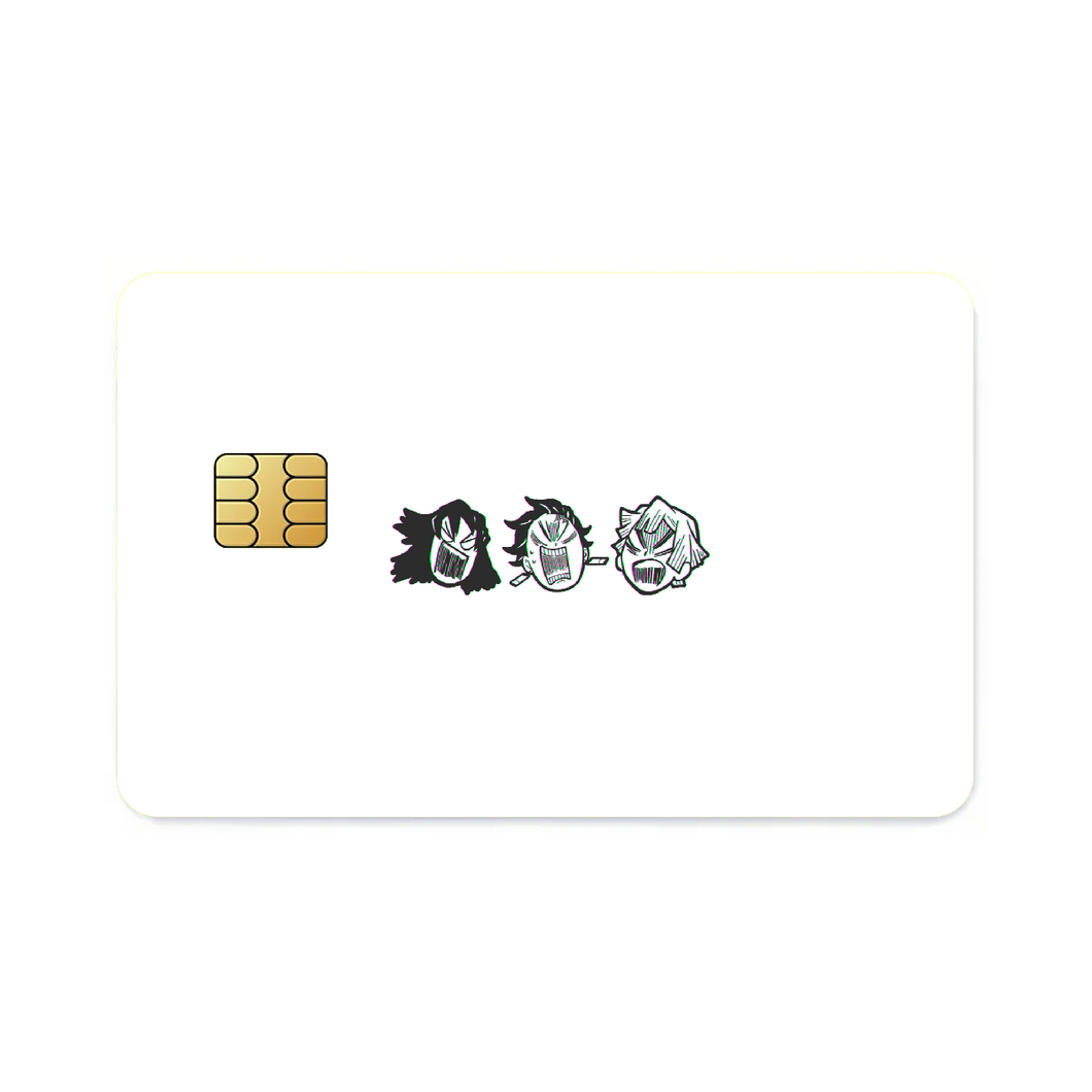 Anime Demon Slayer: Kimetsu no Yaiba  Credit Card Skins (4-in-1 Pack)