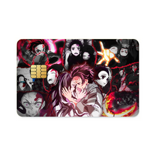 Load image into Gallery viewer, Anime Demon Slayer: Kimetsu no Yaiba Credit Card Skins (4-in-1 Pack)

