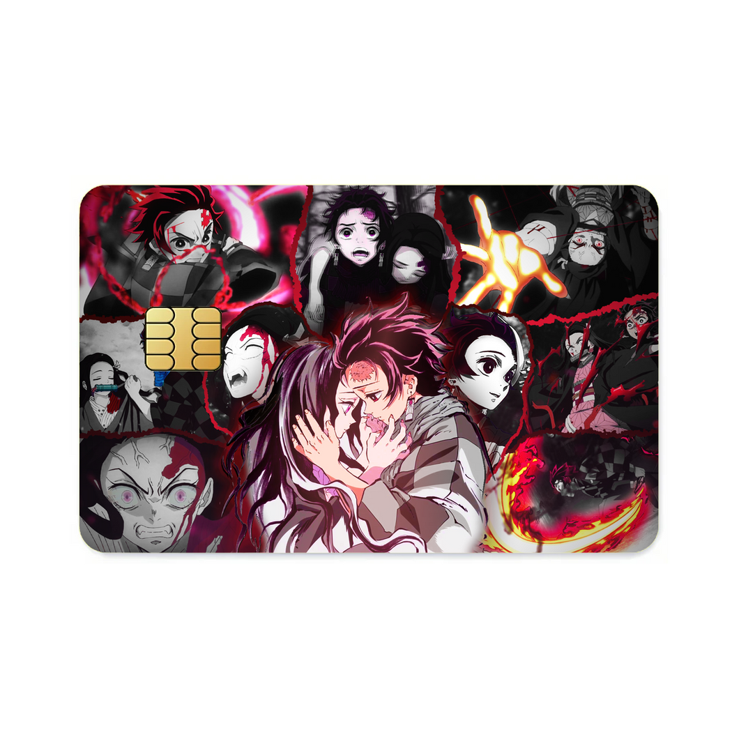Anime Demon Slayer: Kimetsu no Yaiba Credit Card Skins (4-in-1 Pack)