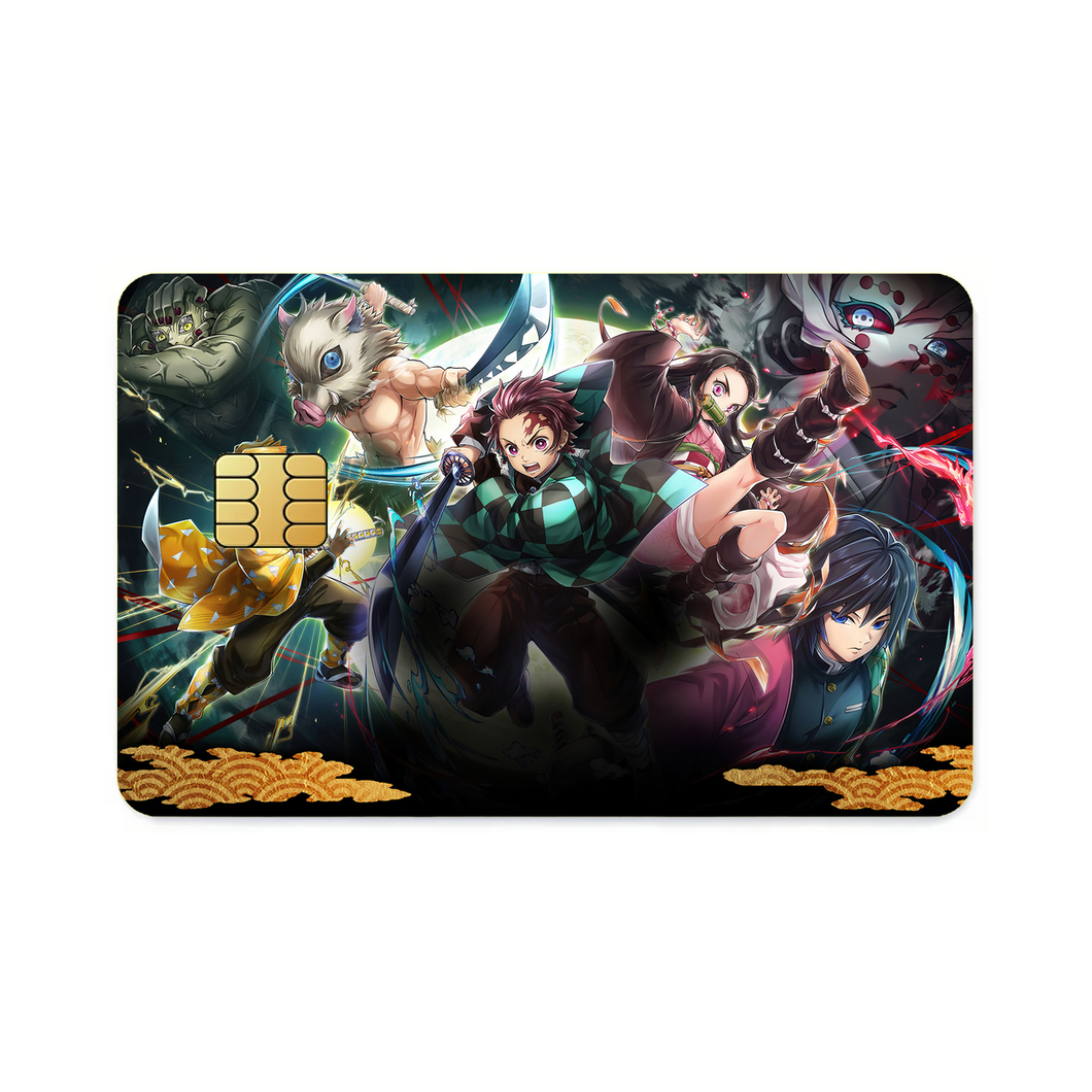 Anime Demon Slayer: Kimetsu no Yaiba Credit Card Skins (4-in-1 Pack)