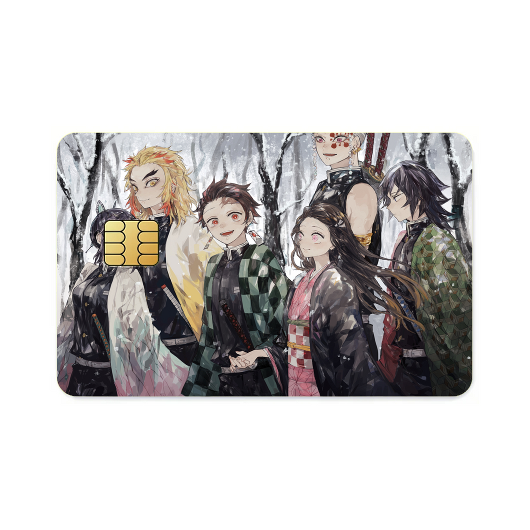 Anime Demon Slayer: Kimetsu no Yaiba  Credit Card Skins (4-in-1 Pack)