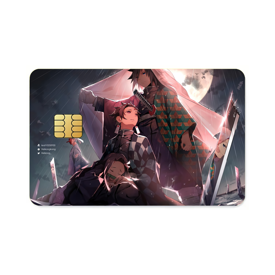 Anime Demon Slayer: Kimetsu no Yaiba  Credit Card Skins (4-in-1 Pack)