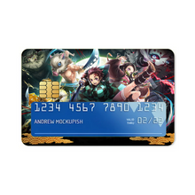 Load image into Gallery viewer, Anime Demon Slayer: Kimetsu no Yaiba Credit Card Skins (4-in-1 Pack)
