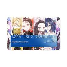 Load image into Gallery viewer, Anime Demon Slayer: Kimetsu no Yaiba  Credit Card Skins (4-in-1 Pack)
