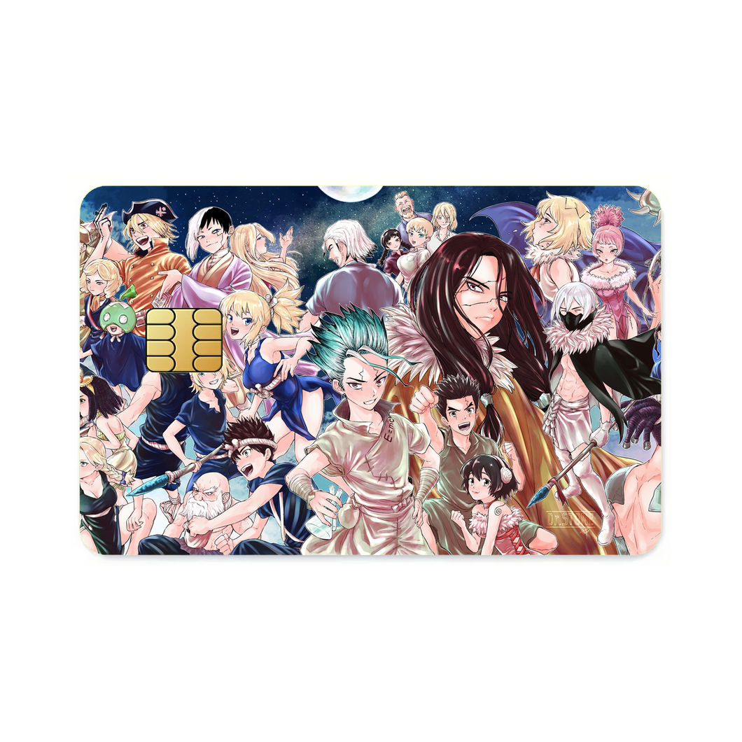 Anime Dr. Stone Credit Card Skins (4-in-1 Pack)