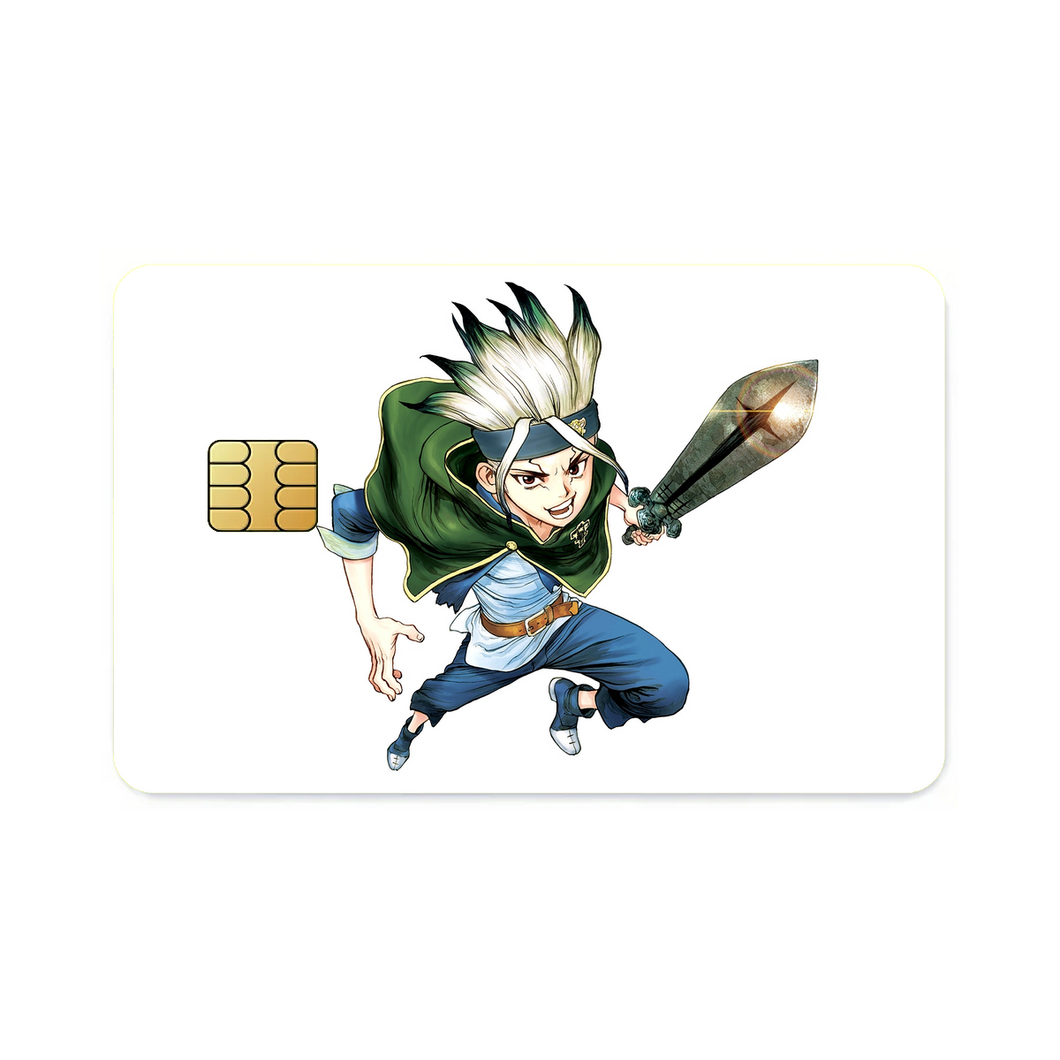 Anime Dr. Stone Credit Card Skins (4-in-1 Pack)