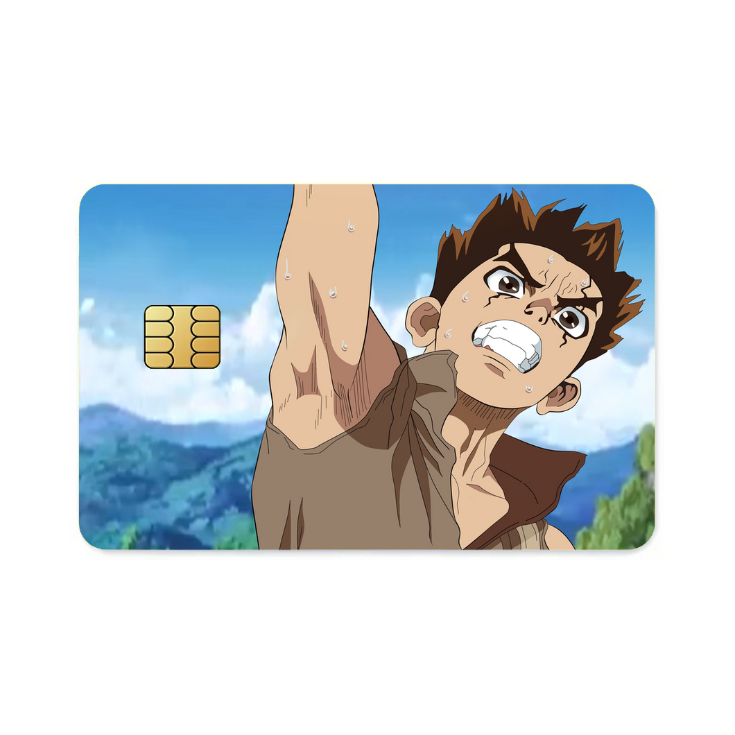 Anime Dr. Stone Credit Card Skins (4-in-1 Pack)