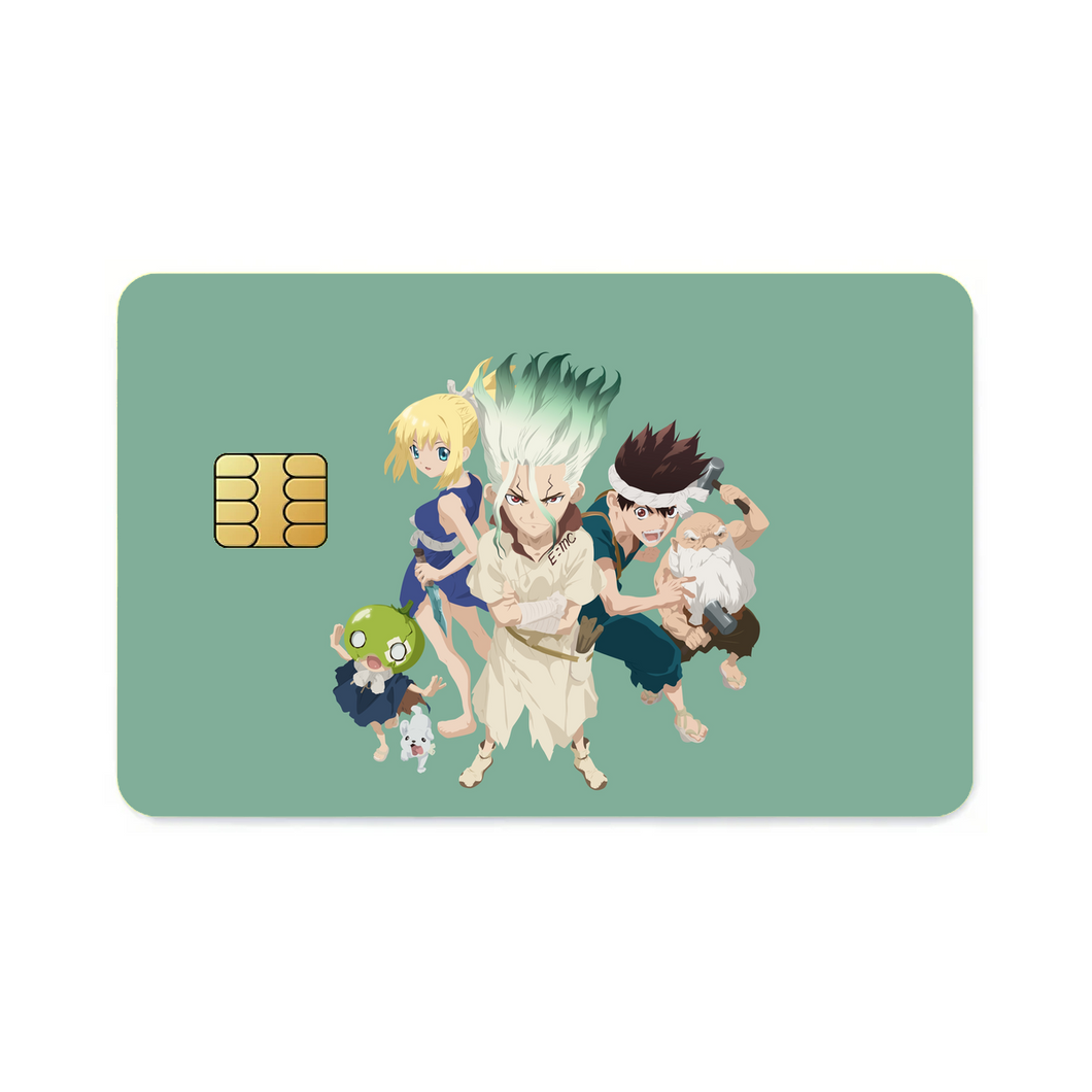 Anime Dr. Stone  Credit Card Skins (4-in-1 Pack)