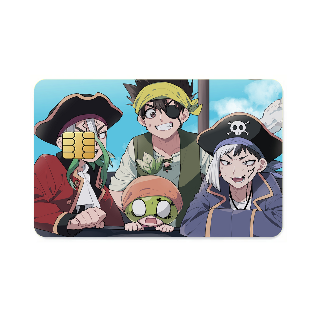 Anime Dr. Stone Credit Card Skins (4-in-1 Pack)