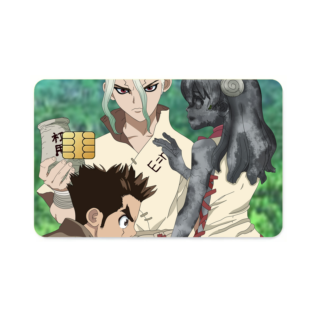 Anime Dr. Stone Credit Card Skins (4-in-1 Pack)