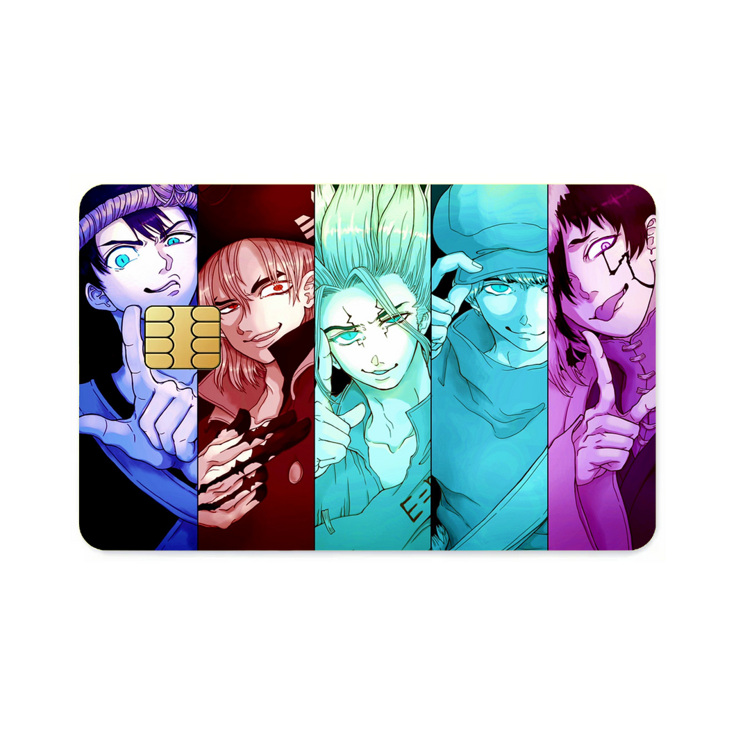 Anime Dr. Stone  Credit Card Skins (4-in-1 Pack)